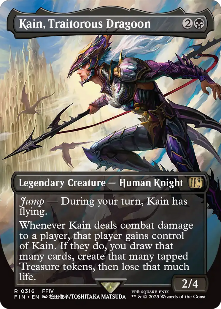 Kain, Traitorous Dragoon - Borderless - Full Art [FIN-316]