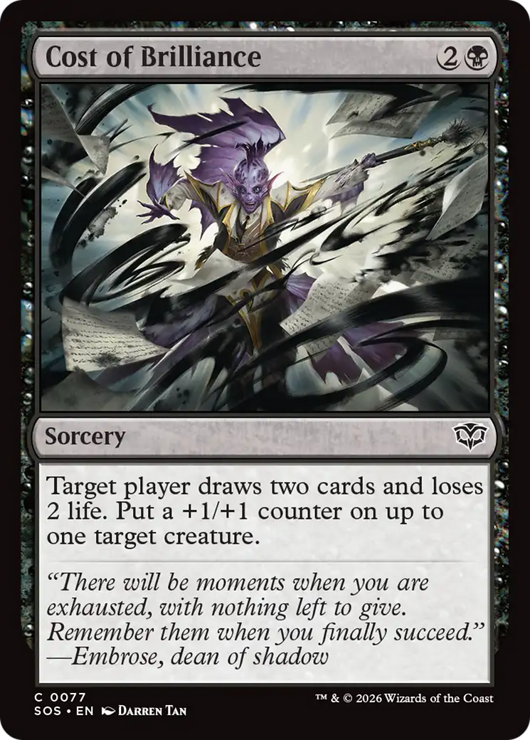 Cost of Brilliance [SOS-77]