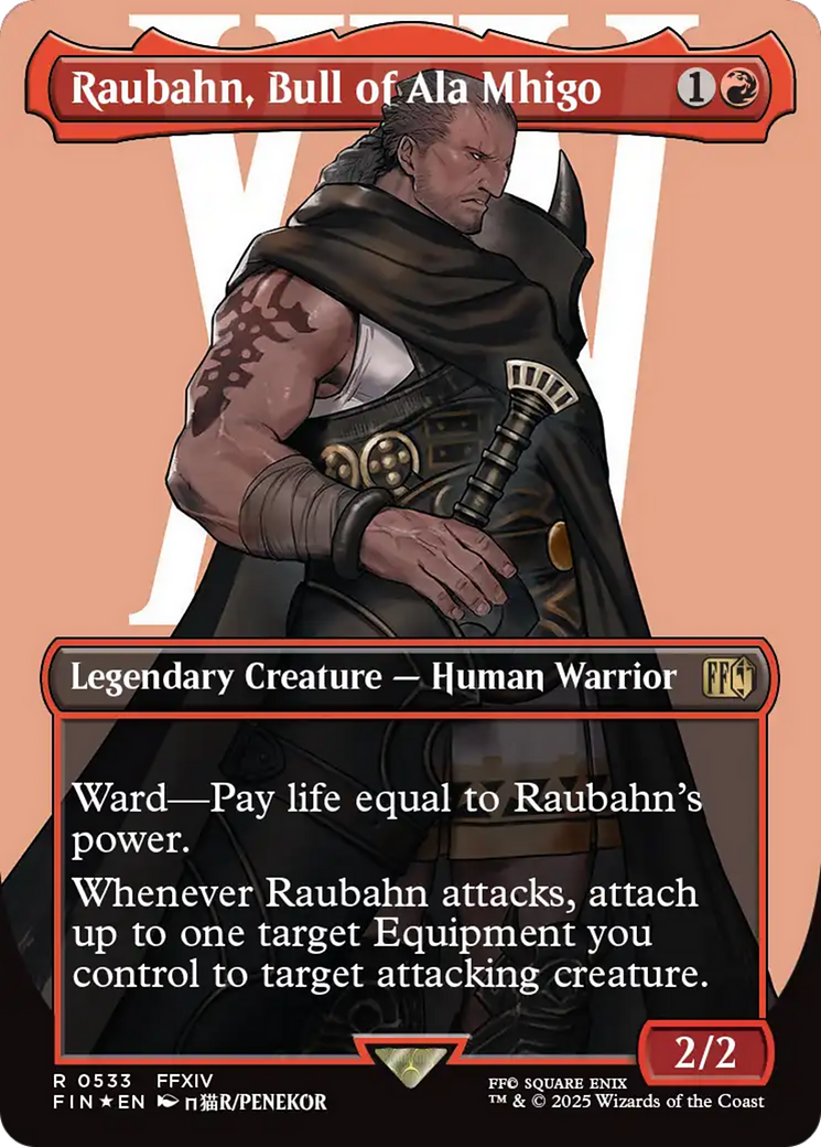 Raubahn, Bull of Ala Mhigo - Borderless - Surge Foil - Full Art [FIN-533]