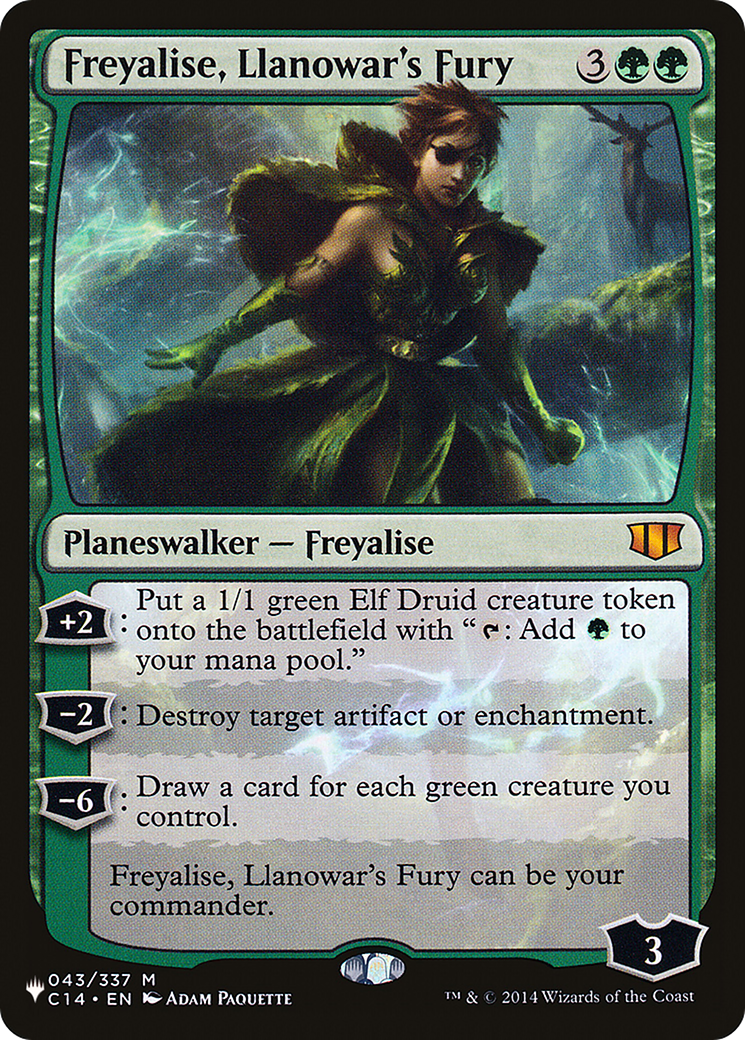 Freyalise, Llanowar's Fury [PLST-C14-43]