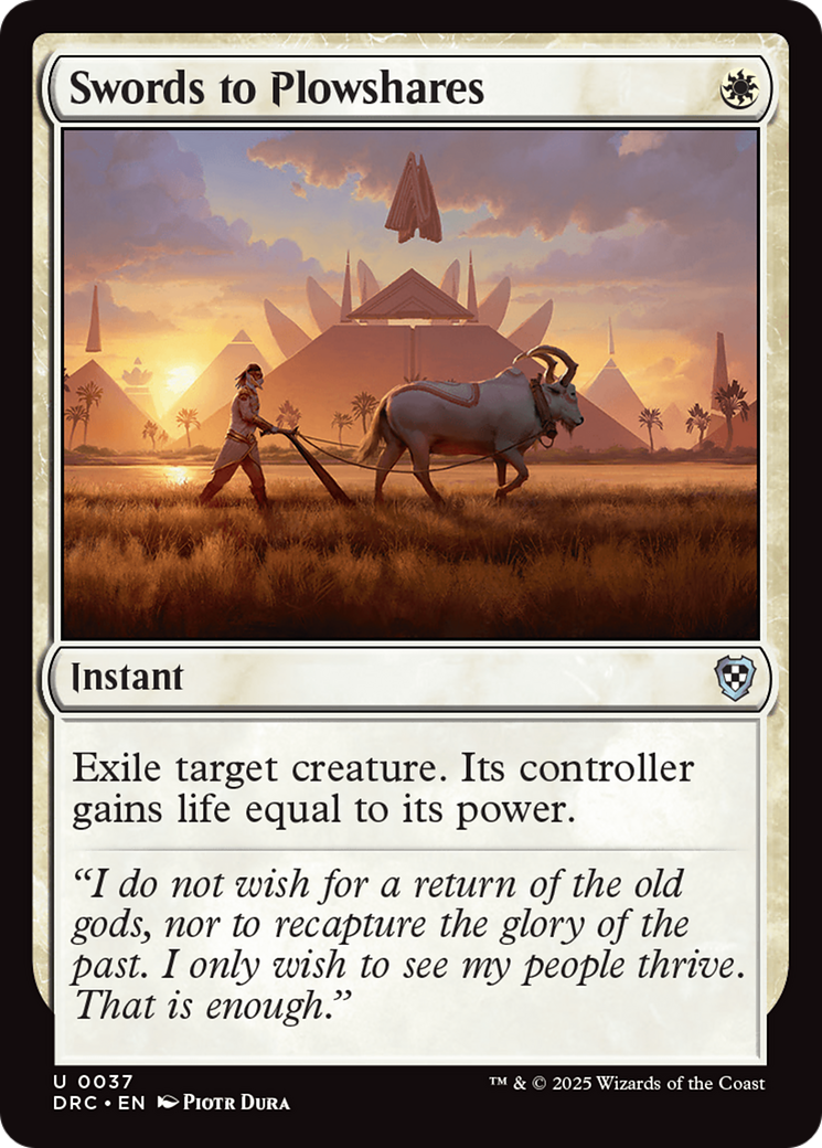 Swords to Plowshares [DRC-37]