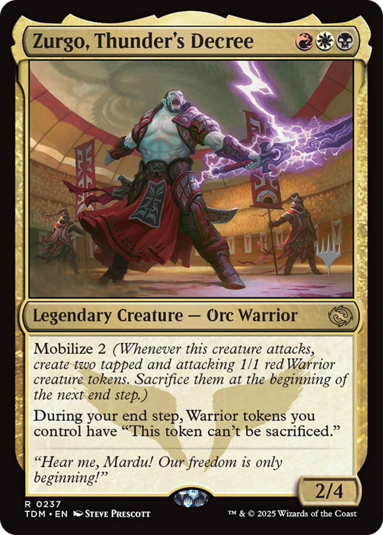 Zurgo, Thunder's Decree - Promo Pack [PTDM-237p]