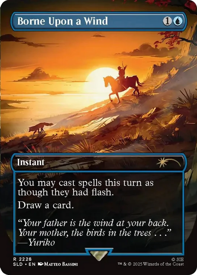 Borne Upon a Wind - Borderless - Full Art [SLD-2228]