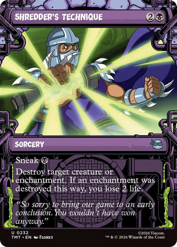 Shredder's Technique - Borderless - Showcase [TMT-232]