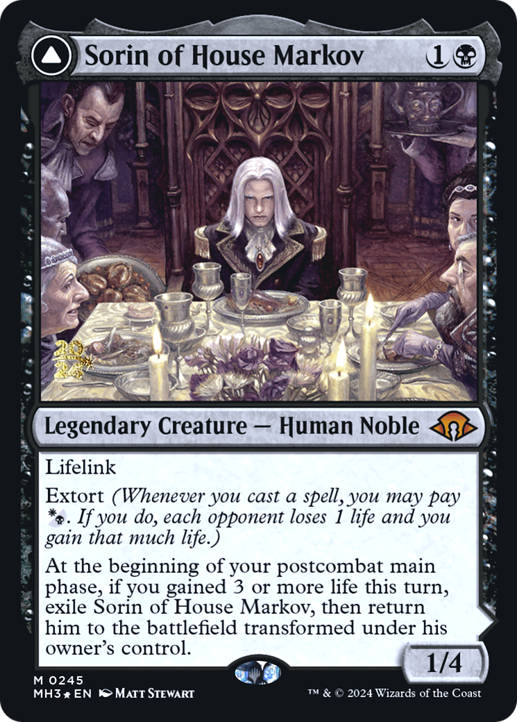 Sorin of House Markov // Sorin, Ravenous Neonate - Prerelease Promo [PMH3-245s]