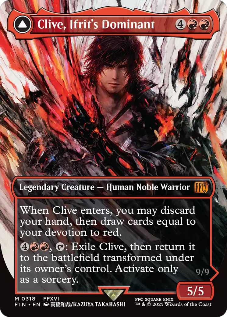 Clive, Ifrit's Dominant // Ifrit, Warden of Inferno - Borderless - Full Art [FIN-318]