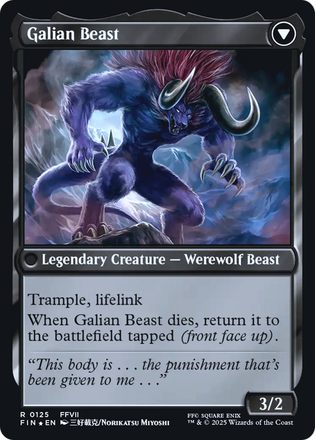Vincent Valentine // Galian Beast - Prerelease Promo [PFIN-125s]