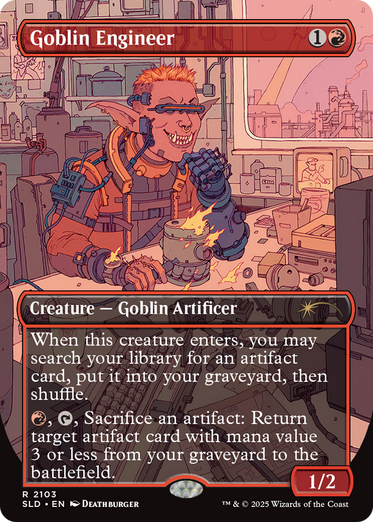 Goblin Engineer - Borderless - Galaxy Foil - Full Art [SLD-2103]