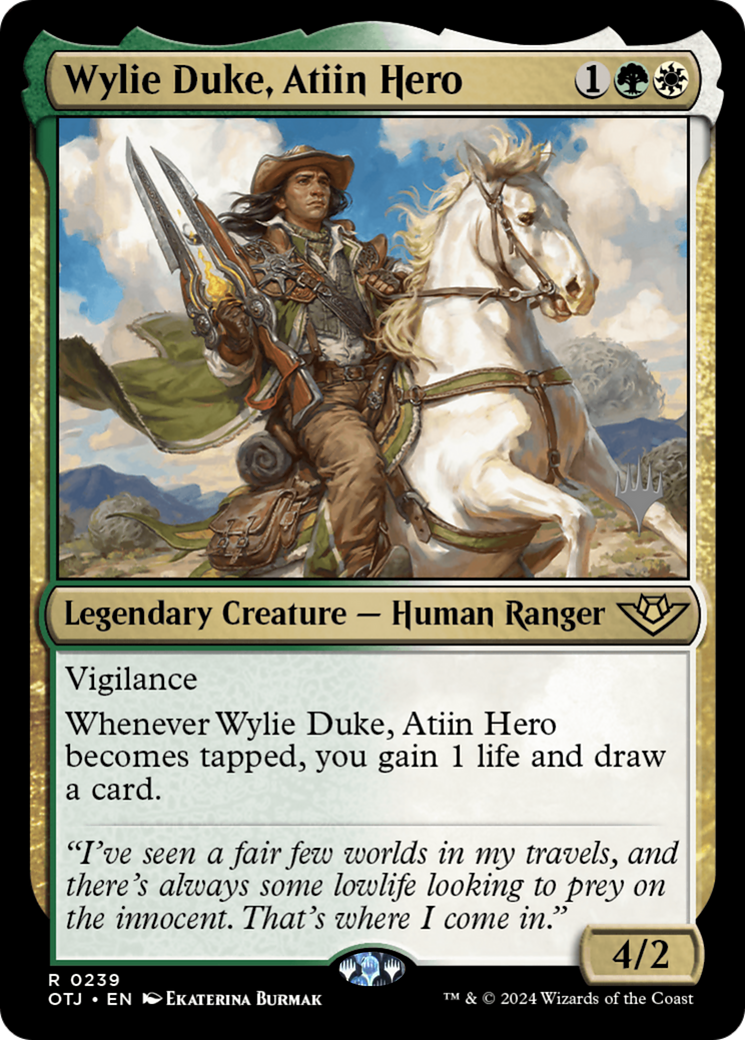 Wylie Duke, Atiin Hero - Promo Pack [POTJ-239p]