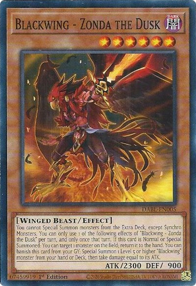 Blackwing - Zonda the Dusk (Common) [DABL-EN005-C]