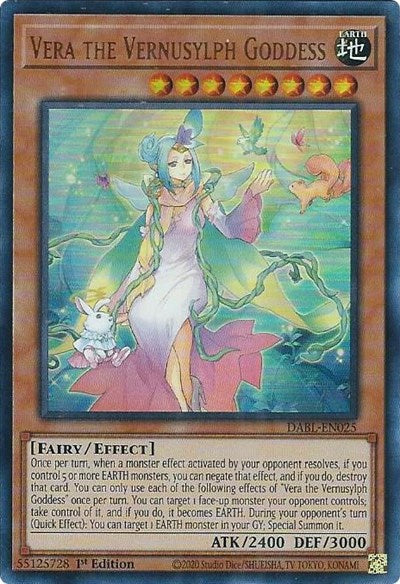 Vera the Vernusylph Goddess (Ultra Rare) [DABL-EN025-UR]