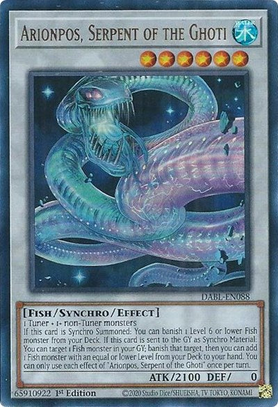 Arionpos, Serpent of the Ghoti (Ultra Rare) [DABL-EN088-UR]