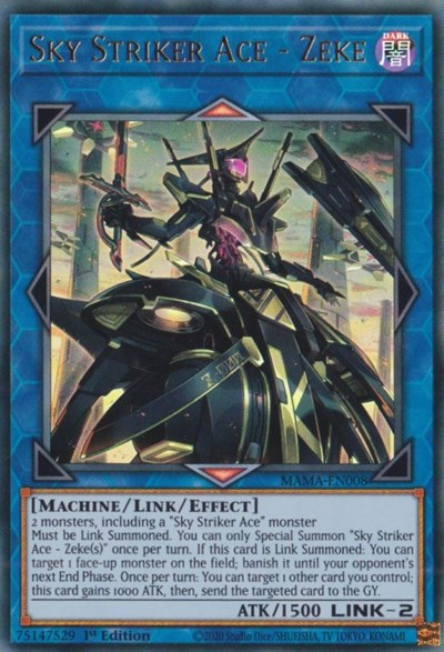 Sky Striker Ace - Zeke (Ultra Rare) [MAMA-EN008-UR]