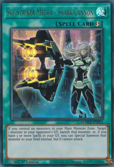 Sky Striker Mecha - Shark Cannon (Ultra Rare) [MAMA-EN011-UR]