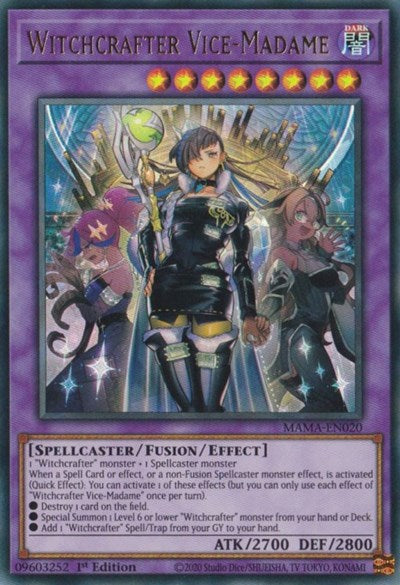 Witchcrafter Vice-Madame (Ultra Rare) [MAMA-EN020-UR]