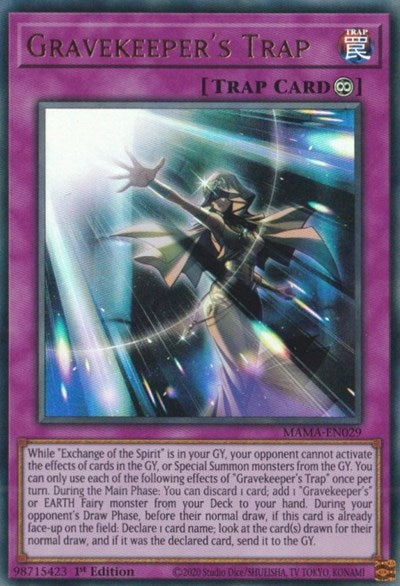 Gravekeeper's Trap (Ultra Rare) [MAMA-EN029-UR]