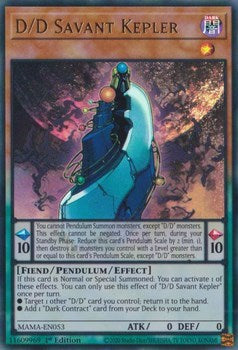 D/D Savant Kepler (Ultra Rare) [MAMA-EN053-UR]