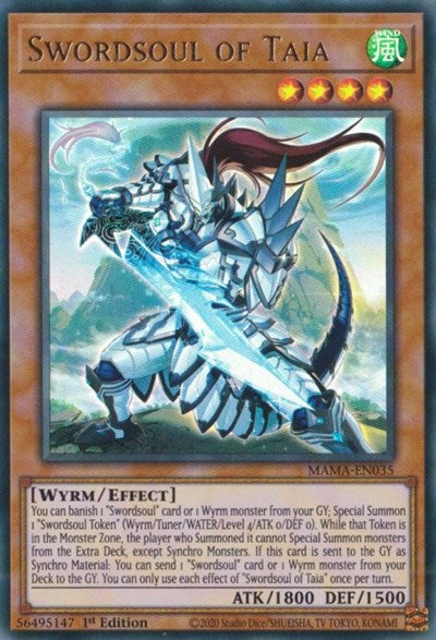 Swordsoul of Taia (Ultra Rare) [MAMA-EN035-UR]