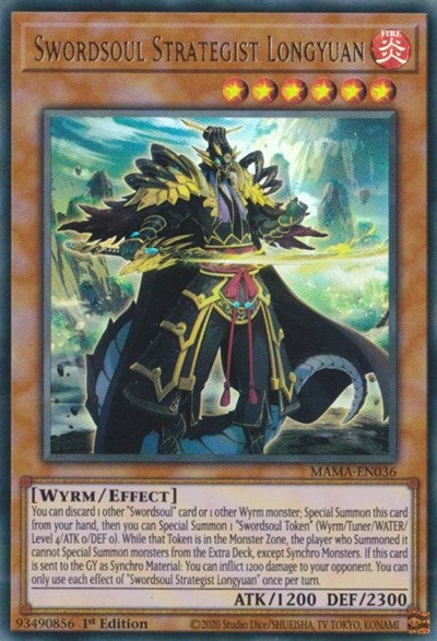 Swordsoul Strategist Longyuan (Ultra Rare) [MAMA-EN036-UR]