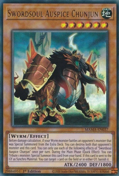 Swordsoul Auspice Chunjun (Ultra Rare) [MAMA-EN037-UR]