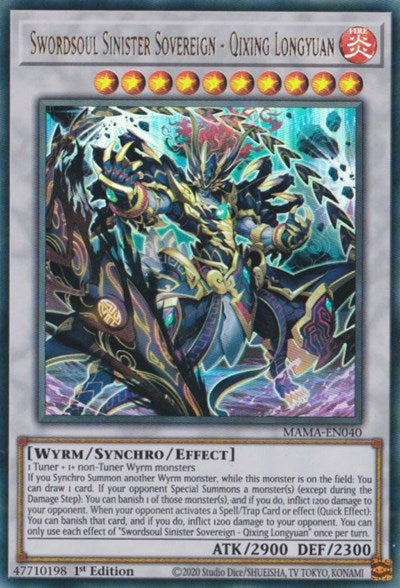 Swordsoul Sinister Sovereign - Qixing Longyuan (Ultra Rare) [MAMA-EN040-UR]