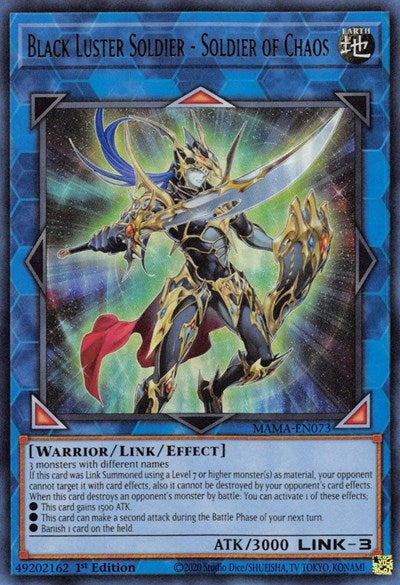 Black Luster Soldier - Soldier of Chaos (Ultra Rare) [MAMA-EN073-UR]