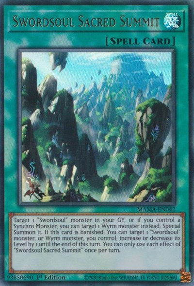 Swordsoul Sacred Summit (Ultra Rare) [MAMA-EN042-UR]