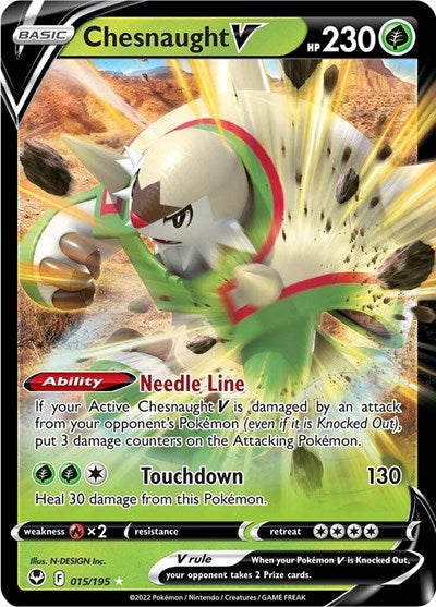 Chesnaught V - 015/195 (Ultra Rare) [SIT-015-UR]