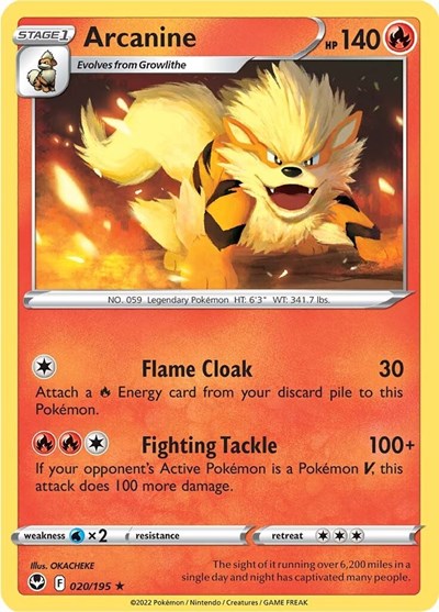 Arcanine - 020/195 (Rare) [SIT-020-R]