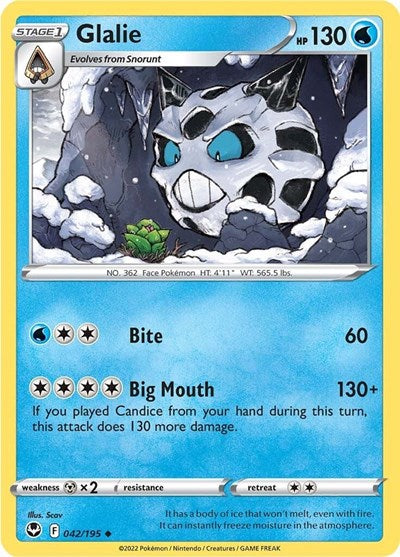 Glalie - 042/195 (Uncommon) [SIT-042-U]