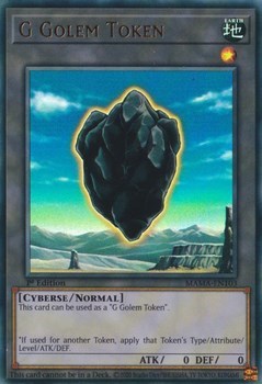 G Golem Token (Ultra Rare) [MAMA-EN103-UR-T]