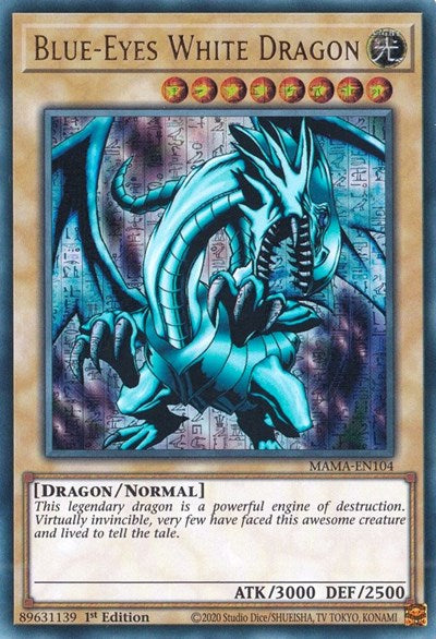 Blue-Eyes White Dragon (Ultra Pharaoh’s Rare) [MAMA-EN104-UPR]