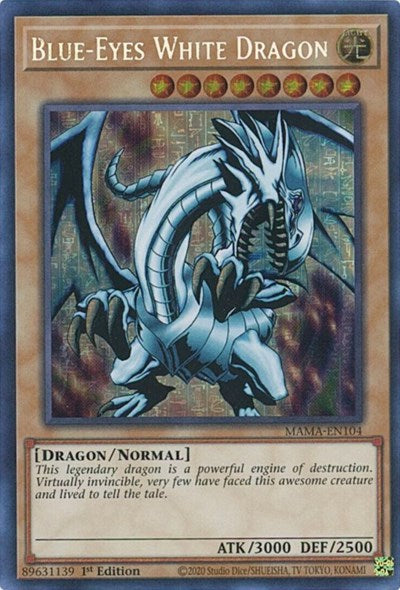 Blue-Eyes White Dragon (Secret Pharaoh’s Rare) [MAMA-EN104-SePR]