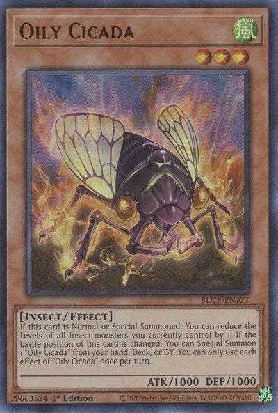 Oily Cicada (Ultra Rare) [BLCR-EN027-UR]