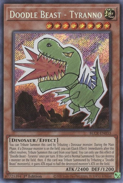 Doodle Beast - Tyranno (Secret Rare) [BLCR-EN033-SeR]