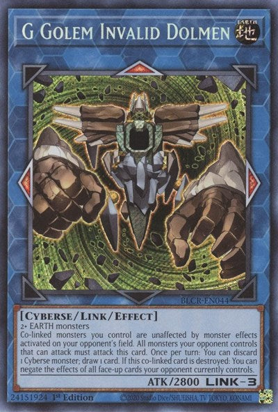 G Golem Invalid Dolmen (Secret Rare) [BLCR-EN044-SeR]