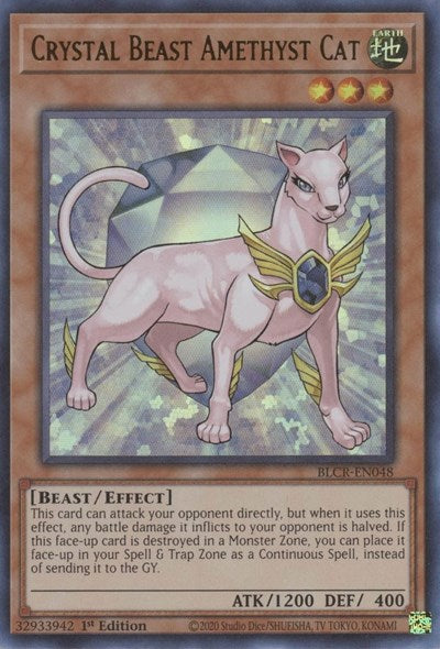 Crystal Beast Amethyst Cat (Ultra Rare) [BLCR-EN048-UR]