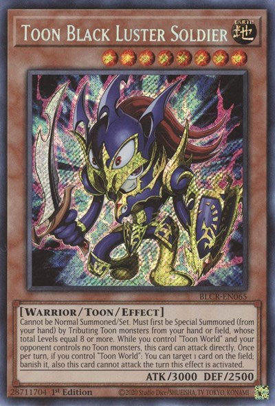 Toon Black Luster Soldier (Secret Rare) [BLCR-EN065-SeR]