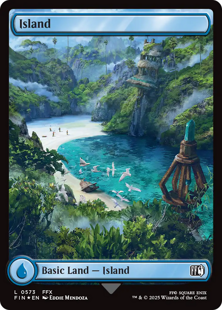 Island - Surge Foil - Full Art [FIN-573]