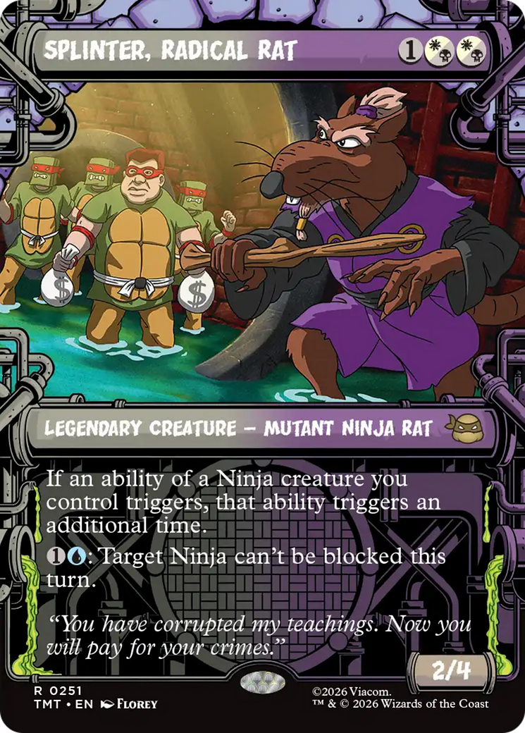 Splinter, Radical Rat - Borderless - Showcase [TMT-251]