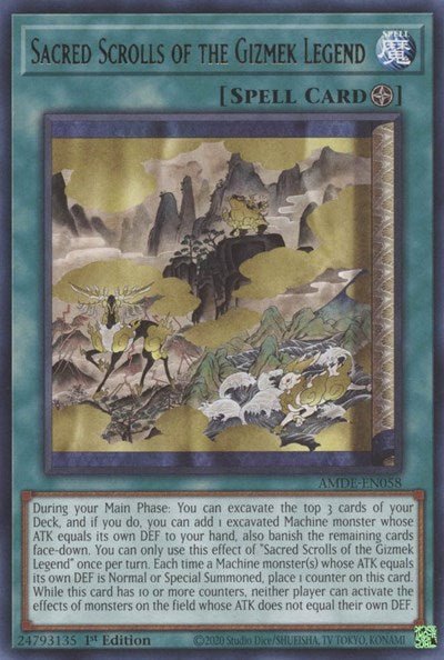 Sacred Scrolls of the Gizmek Legend (Rare) [AMDE-EN058-R]