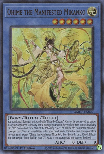Ohime the Manifested Mikanko (Ultra Rare) [AMDE-EN027-UR]
