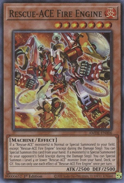 Rescue-ACE Fire Engine (Super Rare) [AMDE-EN006-SuR]