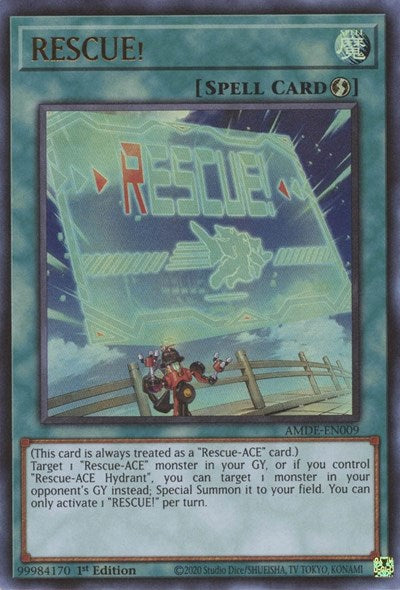 RESCUE! (Ultra Rare) [AMDE-EN009-UR]