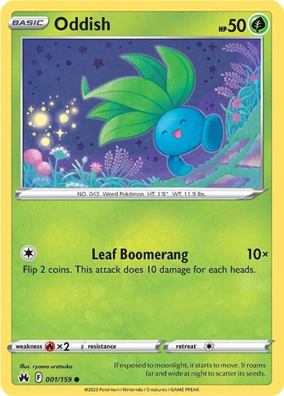 Oddish - 001/159 (Common) [CRZ-001-C]