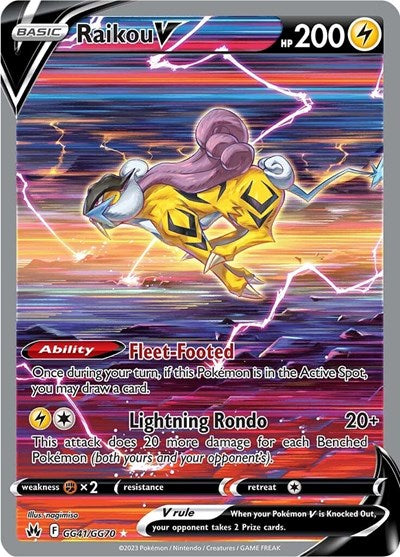 Raikou V - GG41/GG70 (Ultra Rare) [CRZ-GG41-UR]