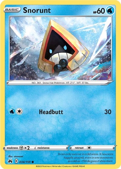 Snorunt - 034/159 (Common) [CRZ-034-C]
