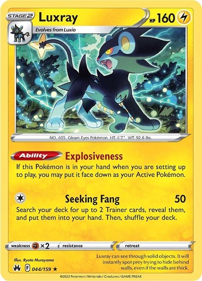 Luxray - 044/159 (Rare) [CRZ-044-R]