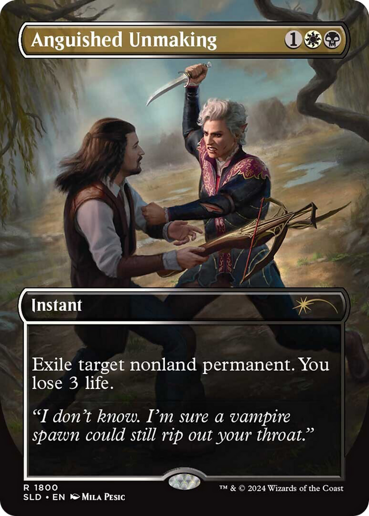 Anguished Unmaking - Borderless - Full Art [SLD-1800]