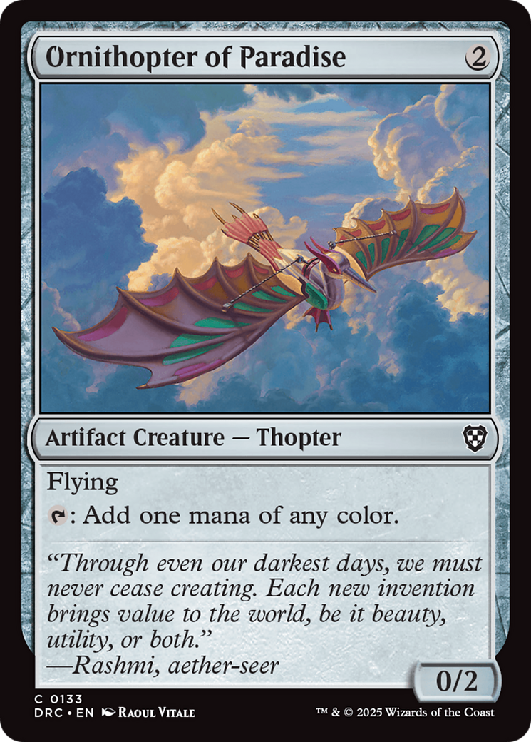 Ornithopter of Paradise [DRC-133]